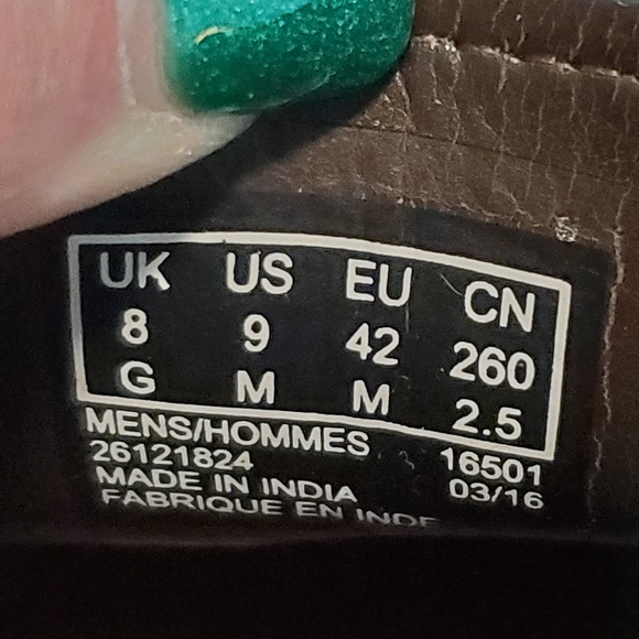 Mens Clarks Brown Leather Lace-up Shoes Freelan Edge - Picture 5 of 5